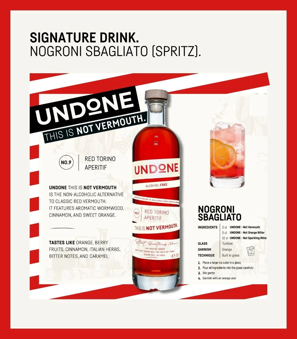 Undone No. 9 Red Torino Aperitif | NOT VERMOUTH